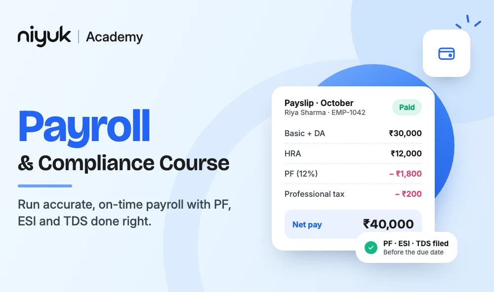Payroll & Statutory Compliance (India) banner